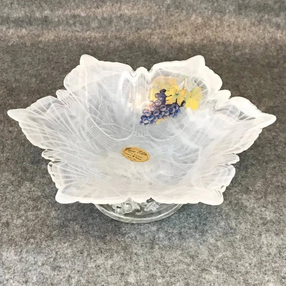 Murano Swirl White Bowl Casa Elite Arte Murano Designed by M. Valenti - Picture 3 of 7